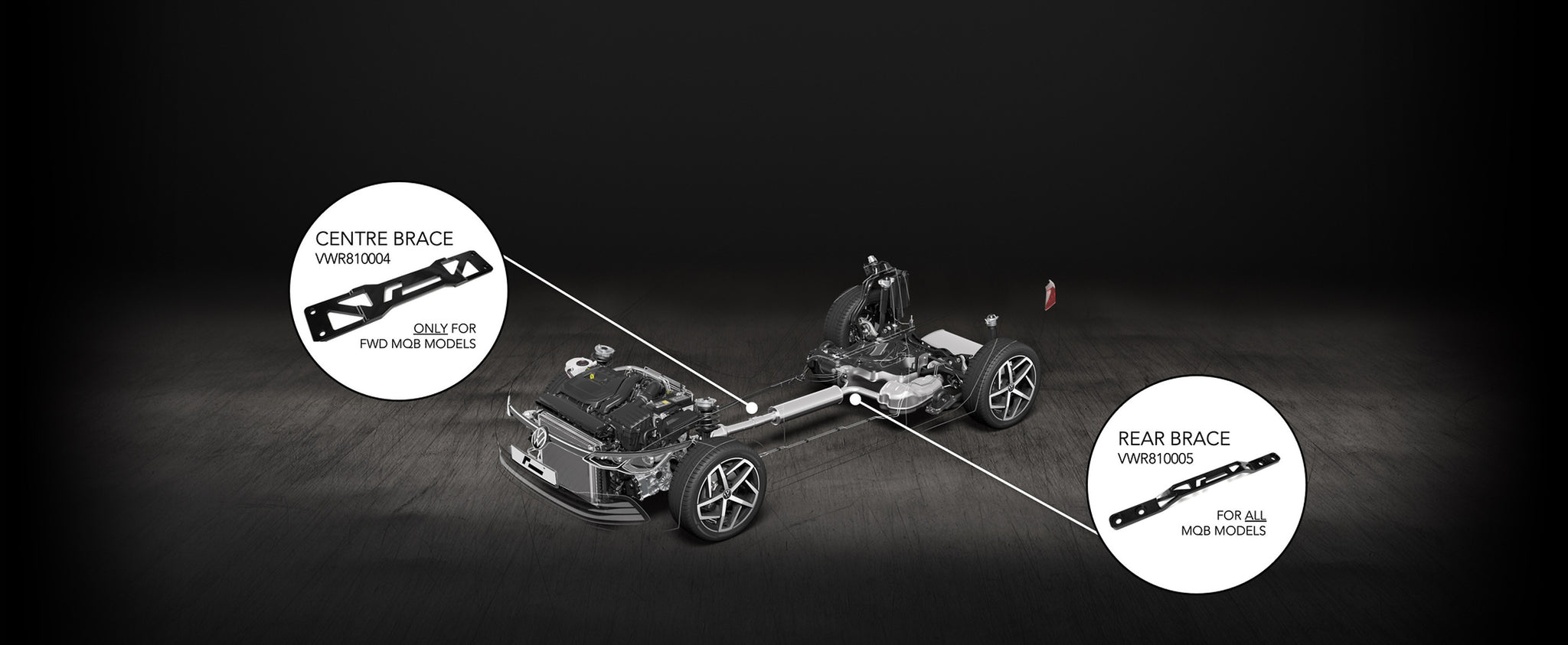 RacingLine - Rear Body Brace MQB Models